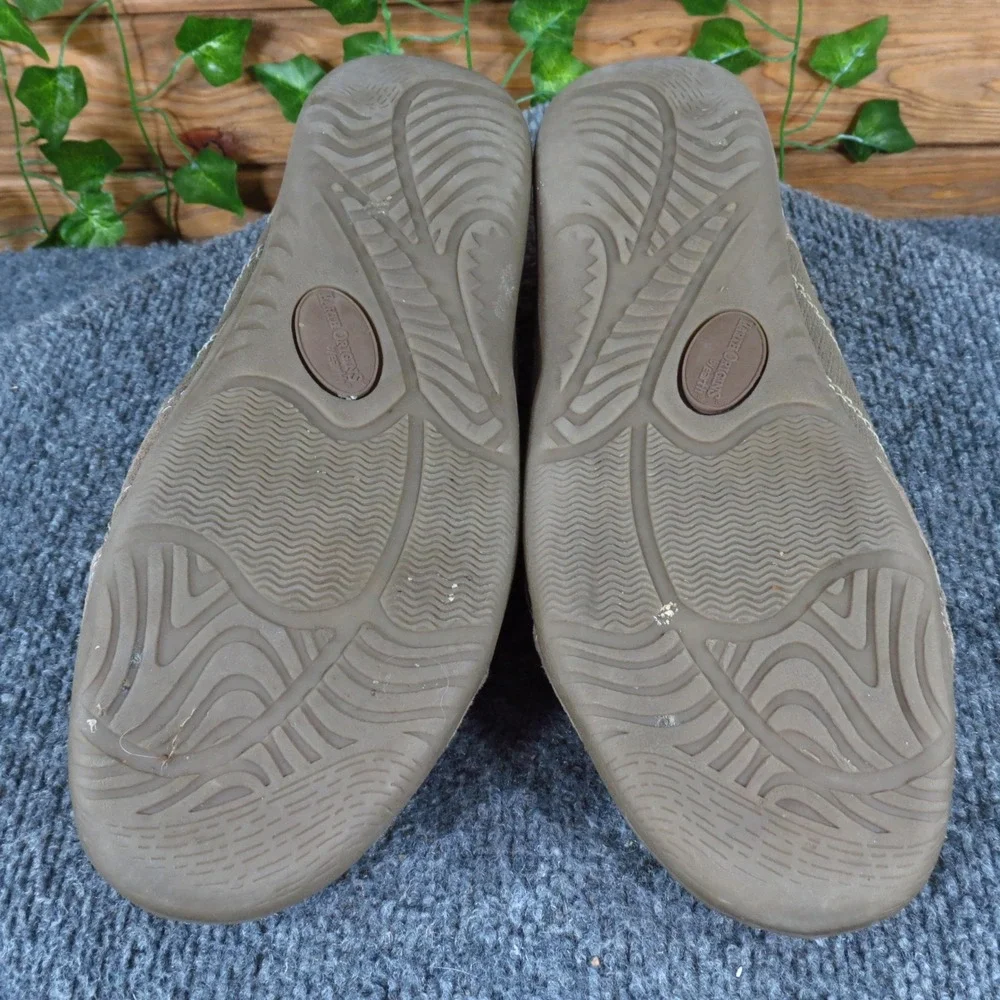 Earth Origins Carly Women Walking Sneaker 11 Wide Comfort Taupe Brown Leather